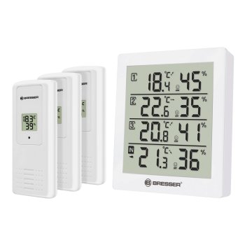 Bresser Temeo Hygro Quadro Weather Station White