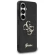 Чехол Guess Fixed Glitter Big 4G для Samsung Galaxy S26, черный
