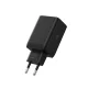 Сетевое зарядное устройство Tech-Protect NC45W-GAN 2x USB-C 45W, черное