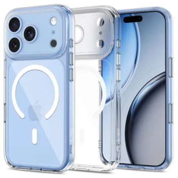 Чехол Tech-Protect MagPeak MagSafe CC для iPhone 18 Pro / 17 Pro, прозрачный