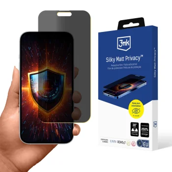 Защитное стекло 3mk Silky Matt Privacy для Apple iPhone 17 Air