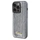 Guess iPhone 14 Pro Case Sequin Script Metal, Silver