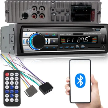 Автомагнитола с Bluetooth, USB, AUX, SD, 1-DIN, 4 x 60Вт, микрофон, пульт