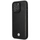 BMW iPhone 14 Pro Max maciņš BMHMP14X22RFGK Leather Diamond Pattern Melns