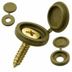 Mēbeļu skrūvju vāciņi 100 gab., dekoratīvās maskējošās uzlikas, zelta