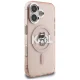 Чехол Karl Lagerfeld IML Choupette Sketch MagSafe для iPhone 16, розовый