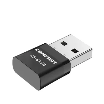 Wi-Fi un Bluetooth 4.2 USB adapteris, 650Mbps, 2.4GHz / 5GHz, melns