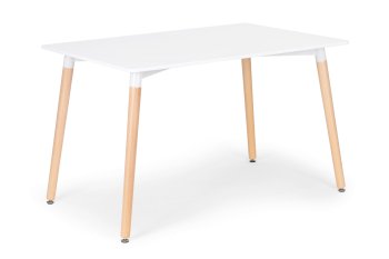Modern Dining Table for Kitchen or Living Room 120x60 cm ModernHome, White