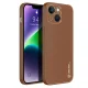 Чехол Dux Ducis Yolo для iPhone 14 Plus, экокожа, коричневый