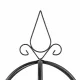 Metāla dārza pergola augiem, 196 cm, melna