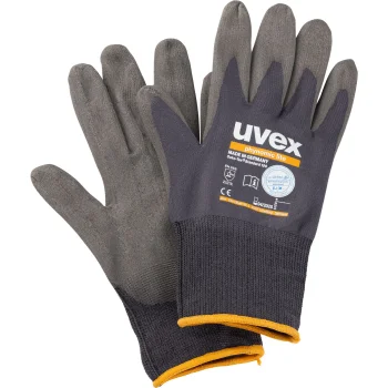 uvex phynomic lite Safety Gloves, Size 7, Grey / Black