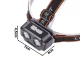 Налобный фонарь LED XHP30 SMD с аккумулятором, модель SQ-803
