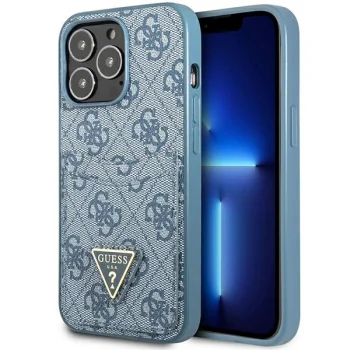 Чехол Guess 4G Triangle Logo Cardslot для iPhone 13 / 13 Pro - Синий