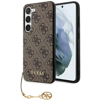 Guess Samsung Galaxy S23 vāciņš 4G Charms Collection, brūns