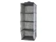 Hanging Wardrobe Organizer with 4 Shelves, 80 cm, Grey