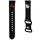 Hello Kitty Silicone Kitty Head Universal Smartwatch Strap 20mm, Black