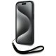 Karl Lagerfeld Saffiano Athleisure Stripes Cord vāciņš iPhone 15, Sarkans