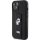 Чехол Karl Lagerfeld для iPhone 15 Plus / 14 Plus Gripstand Saffiano, черный