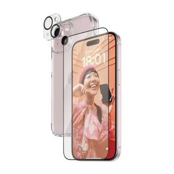 PanzerGlass Bundle 3-in-1 Protection Set for iPhone 15 (Case + Glass + Camera Cover)