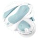 Folding Baby Bathtub with Thermometer and Insert RK-282, White / Blue
