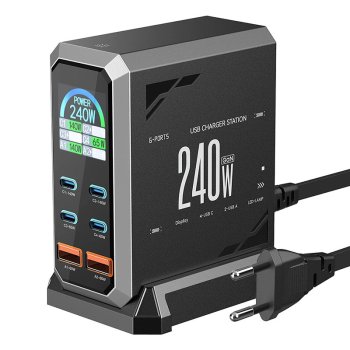 240W Desktop Charger Blitzwolf BW-S31 6-Port PD3.1