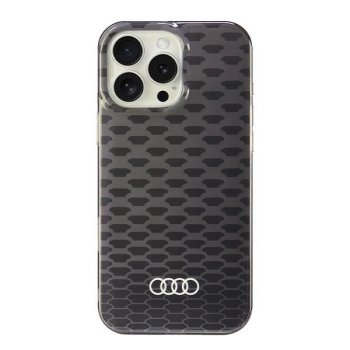 Audi iPhone 16 Pro Max Case IML Stitching Pattern MagSafe, Black