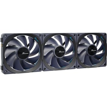 Комплект вентиляторов Seasonic MagFlow SF-12025MF-P 120 мм (3 шт.), черный