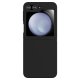 Samsung Galaxy Z Flip 5 ( SM-F731B/DS ) KALEBOL Solid Color Liquid Silicone+PC Case Cover, Black | Telefona Vāciņš...