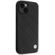 BMW iPhone 14 Case Leather Quilted, Black