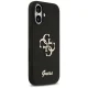 Guess Silicone Big 4G Script Case for Apple iPhone 17, Black