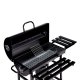 Outdoor Charcoal Grill with Lid Thermometer and Ash Pan MultiGarden