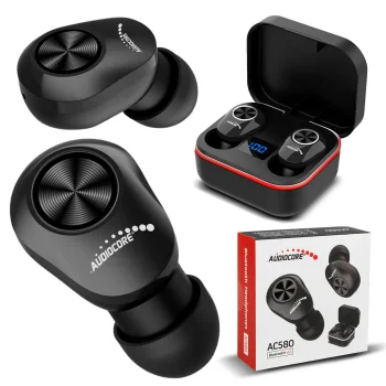 Беспроводные наушники Audiocore AC580 TWS Bluetooth 5.1 с зарядным кейсом,...