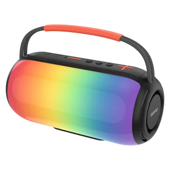 Беспроводная колонка Dudao Y21 с RGB-подсветкой Bluetooth 5.3, черная