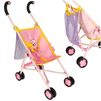 Walker Toy Baby Stroller for Dolls with Belt, 62 cm