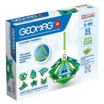 GEOMAG GEO-471 Magnētiskie Rotaļu Spēļu Bloki Bumbiņas Stienīši Konstruktors no Pārstrādātas Plastmasas, 52...