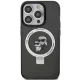 Чехол Karl Lagerfeld для iPhone 13 / 13 Pro Ring Stand Karl&Choupette MagSafe, черный