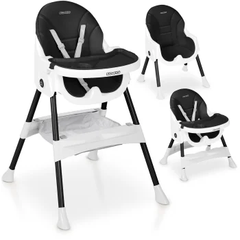 Стульчик для кормления 3 в 1 Ricokids Mani, черный
