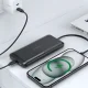 Choetech B654 ārējais akumulators 10000mAh 22.5W ar iebūvētiem kabeļiem, melns