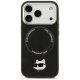 Чехол Karl Lagerfeld для iPhone 17 Pro Choupette Pin MagSafe, черный