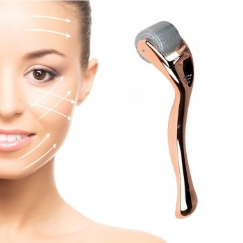 Мезороллер Activeshop Derma Roller, 0.25 мм, 192 титановые иглы, Rose Gold