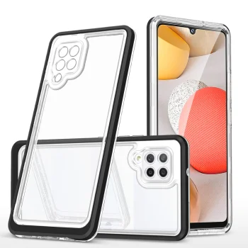 Vāciņš Samsung Galaxy A42 5G telefonam Hybrid Armor Clear 3in1, melns