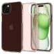 Чехол Spigen для iPhone 15 Plus Crystal Flex, розовый прозрачный