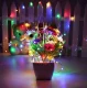 Ziemassvētku Virtene 100 LED Lampiņas Gaismas uz Baterijām, Daudzkrāsaina | Battery Operated String Christmas Fairy...