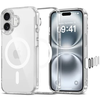 Tech-Protect Flexair Hybrid CC MagSafe vāciņš iPhone 16 Caurspīdīgs