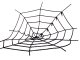 Halloween Decoration Black Spider Web, 90x90 cm