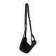 Travel Foot Hammock Portable Hanging Footrest for Airplane & Office, Black