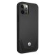 BMW iPhone 12 / 12 Pro vāciņš Leather Perforate, melns