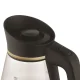 Prime3 SEK51 Electric Kettle, 1.5 Liter Glass Water Boiler, Gold