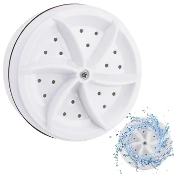 Pārnēsājama mini ceļojumu veļas mašīna (rotors), USB, balta