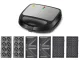 3-in-1 Sandwich, Waffle and Donut Maker with Interchangeable Plates, 850W
